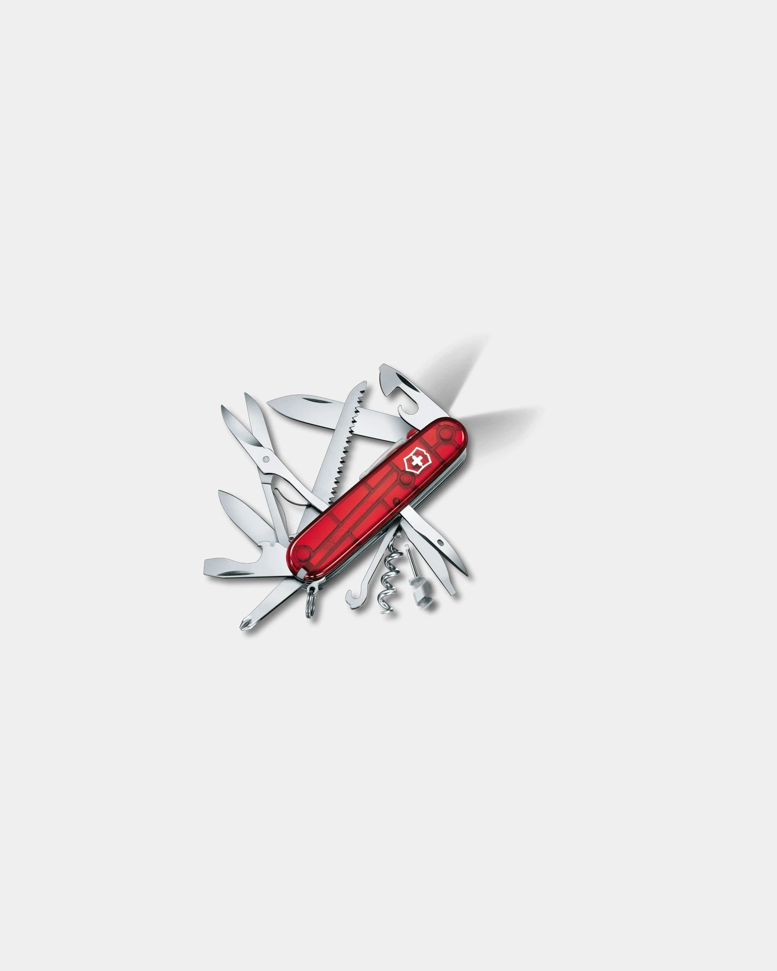 Couteau suisse Victorinox Huntsman Lite à personnaliser - Rouge Transparent