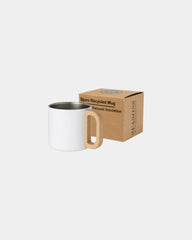 Tasse inox recyclé isotherme 360 ml à personnaliser - Blanc