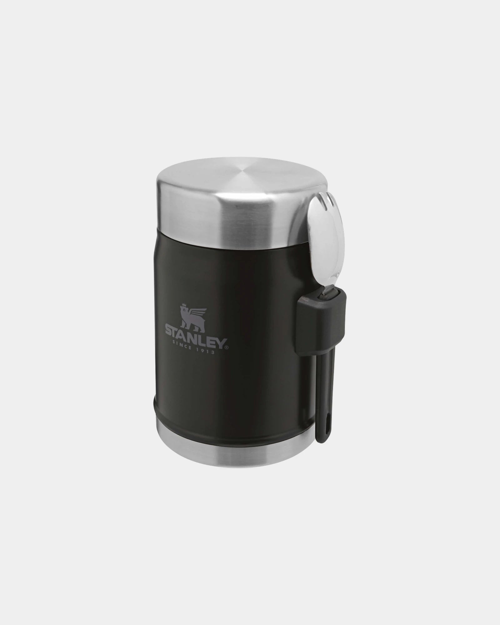 Bocal alimentaire acier inox recyclé 400ml à personnaliser - Noir Mat