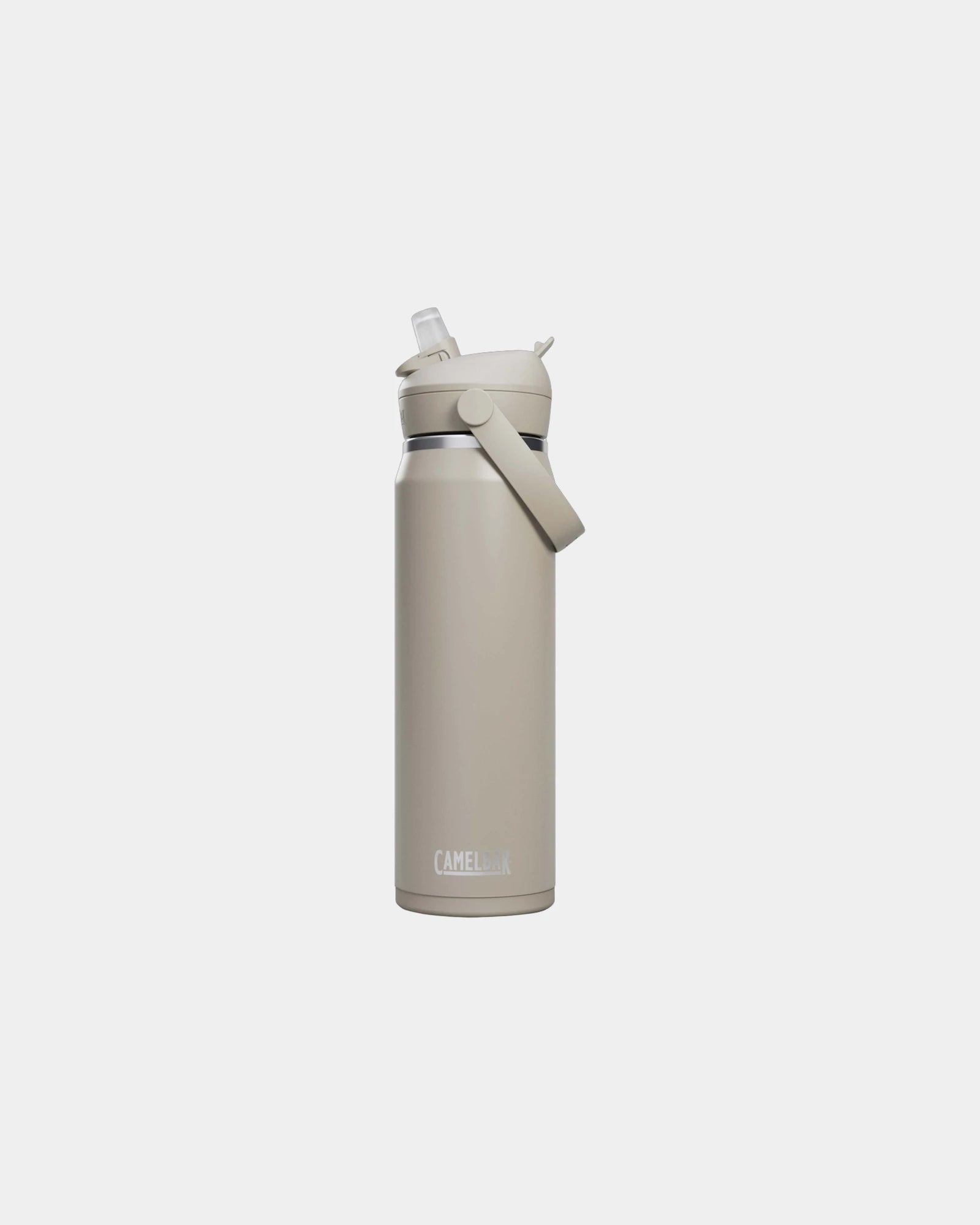 Bouteille inox isolée 740ml Camelbak Thrive Flip à personnaliser - Gris Clair