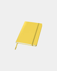 Carnet à couverture rigide papier certifié FSC - Jaune
