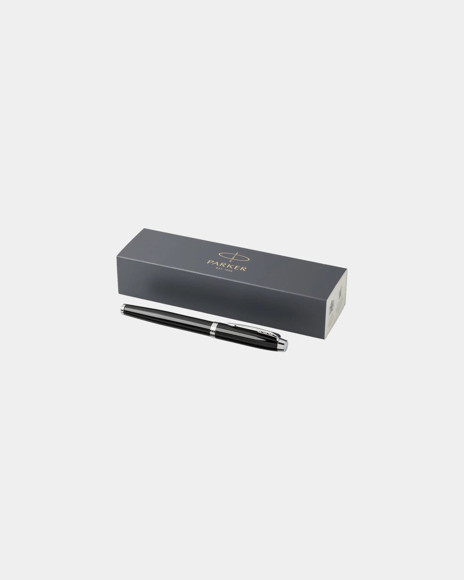 Stylo roller inox Parker IM à personnaliser - Noir