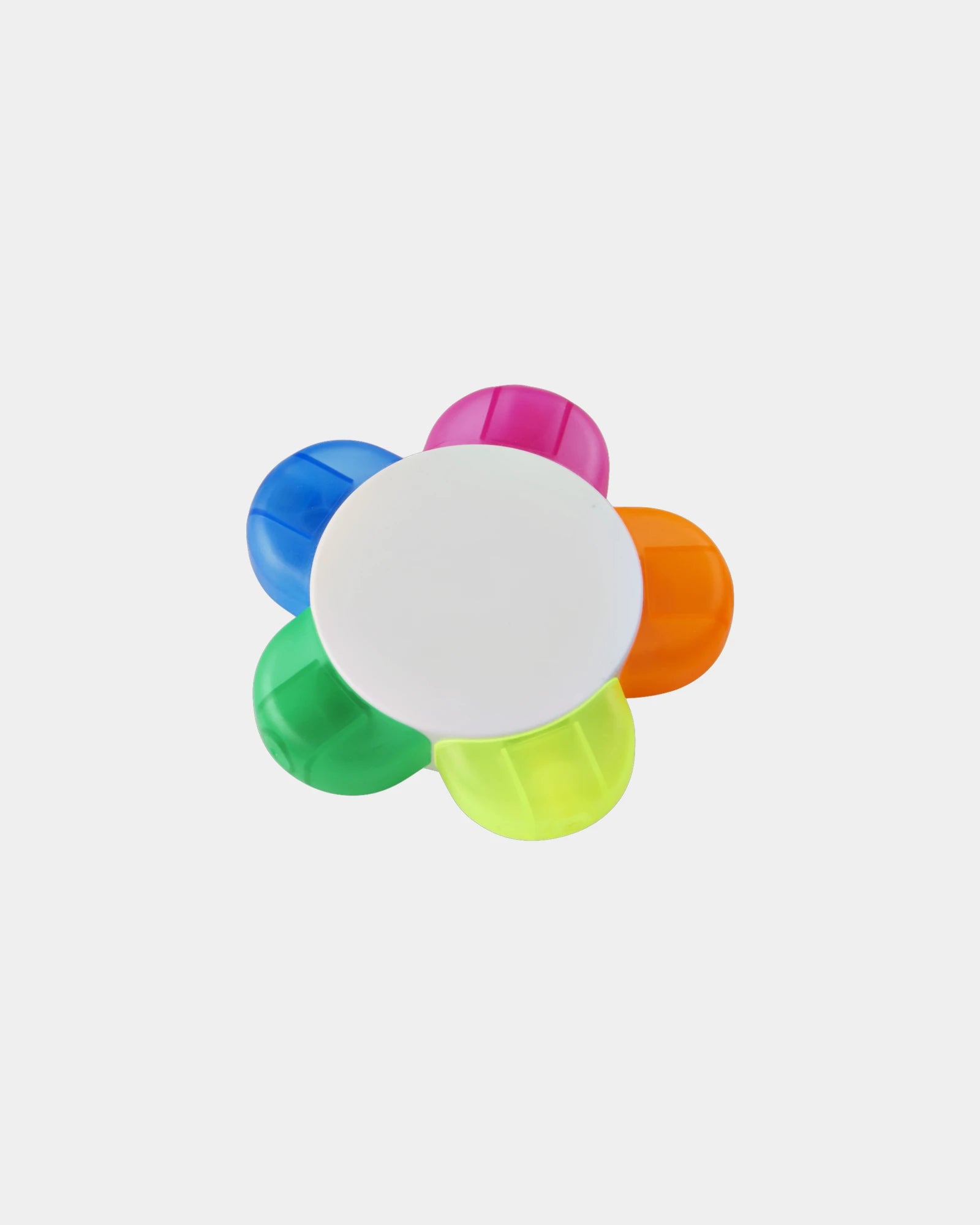Surligneur Flower 5 couleurs plastique à personnaliser - Blanc