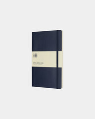 Carnet souple papier Moleskine Classic L à personnaliser - Bleu Saphir