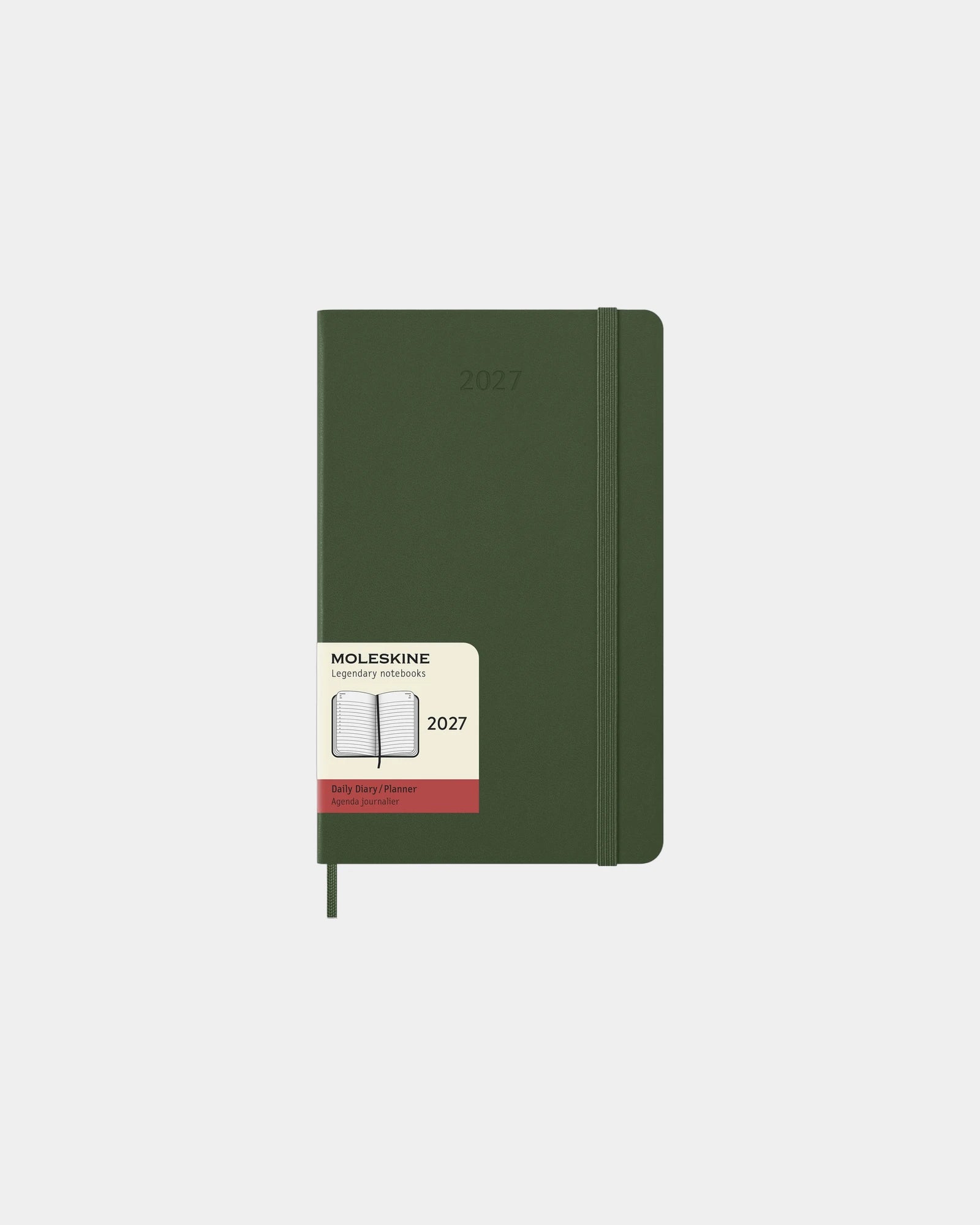 Agenda Moleskine quotidien 12 mois à personnaliser - Vert Myrte