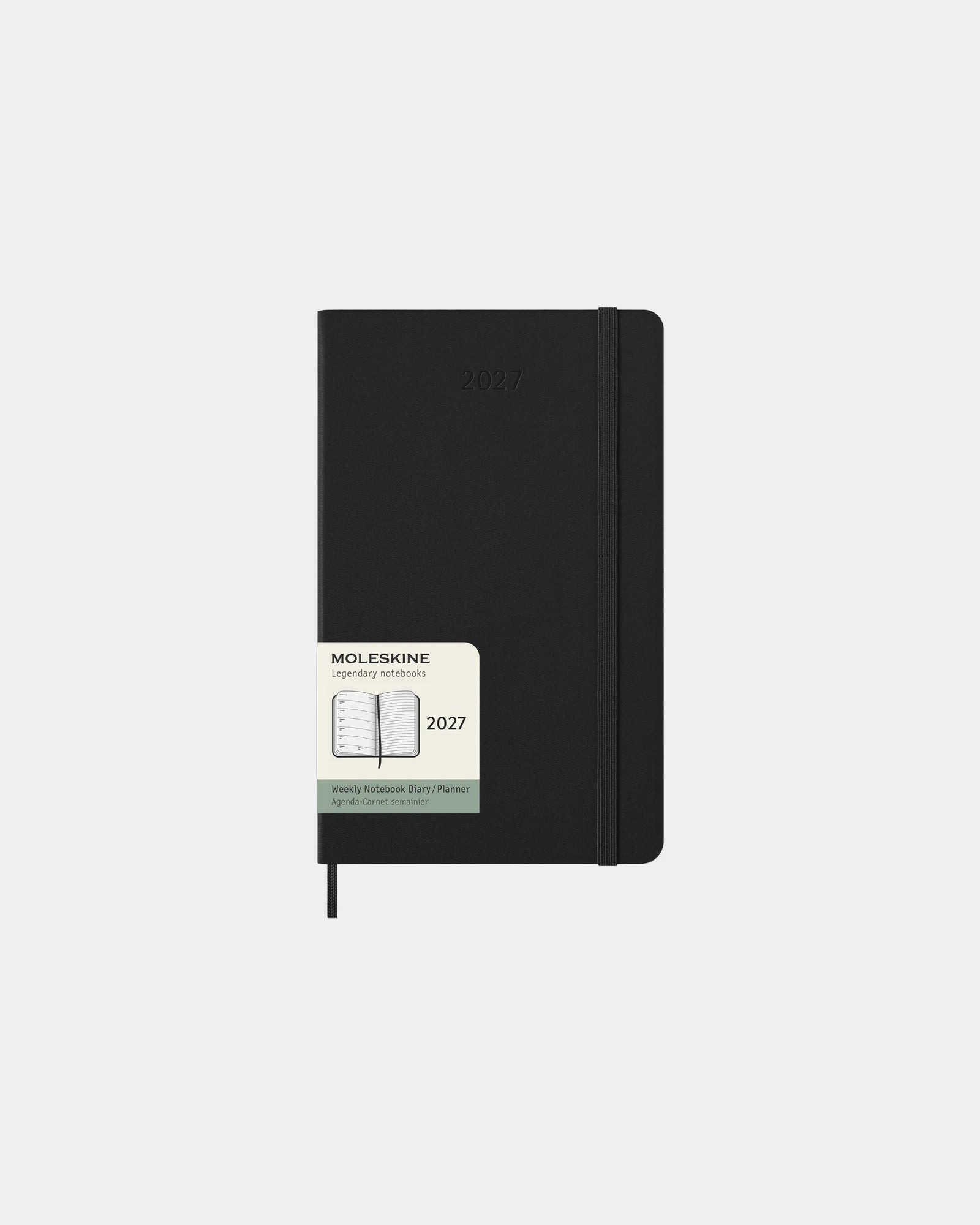 Agenda hebdomadaire Moleskine à personnaliser - Noir