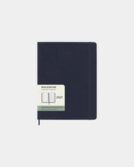 Agenda XL 12 mois Moleskine à personnaliser - Bleu Saphir