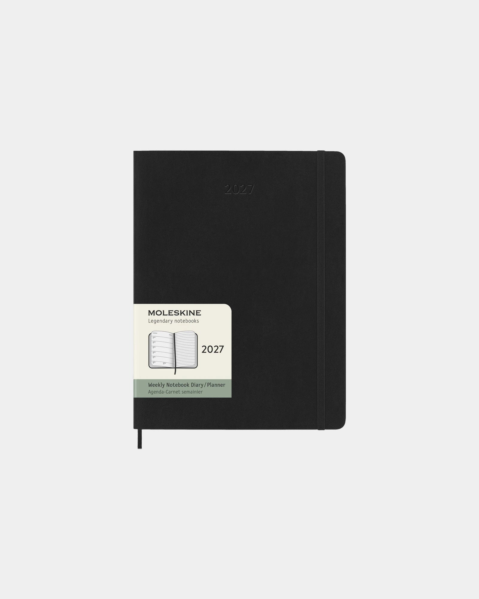 Agenda XL 12 mois Moleskine à personnaliser - Noir