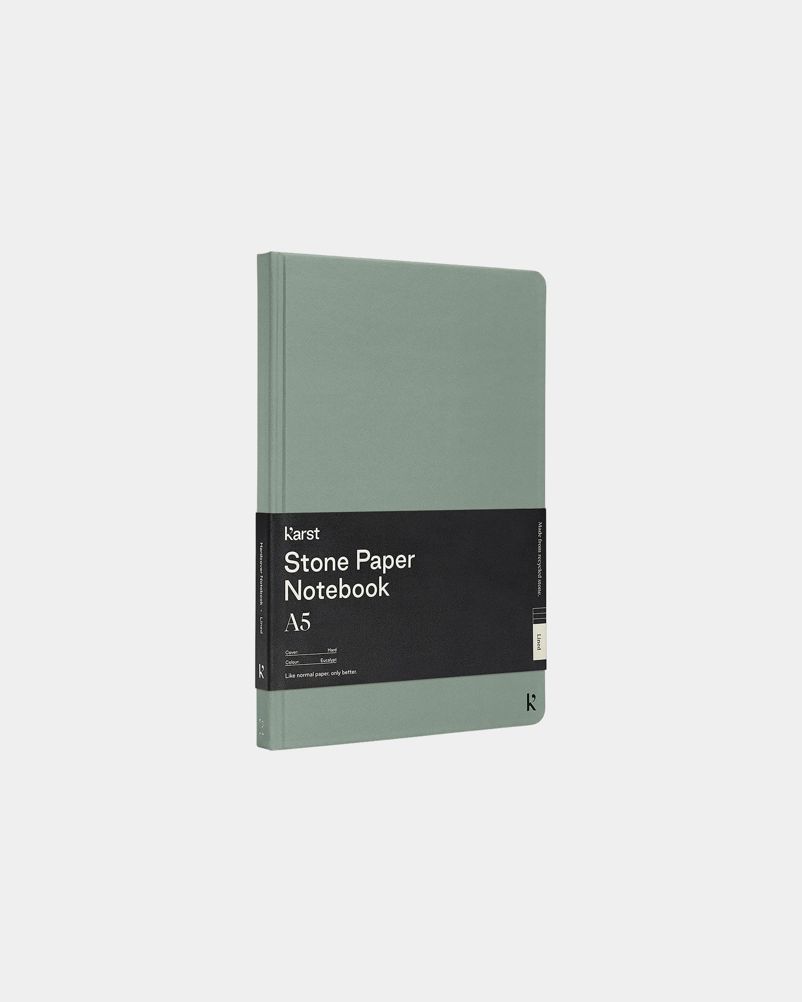 Carnet à couverture rigide K’arst® A5 personnalisable - Vert Bruyère