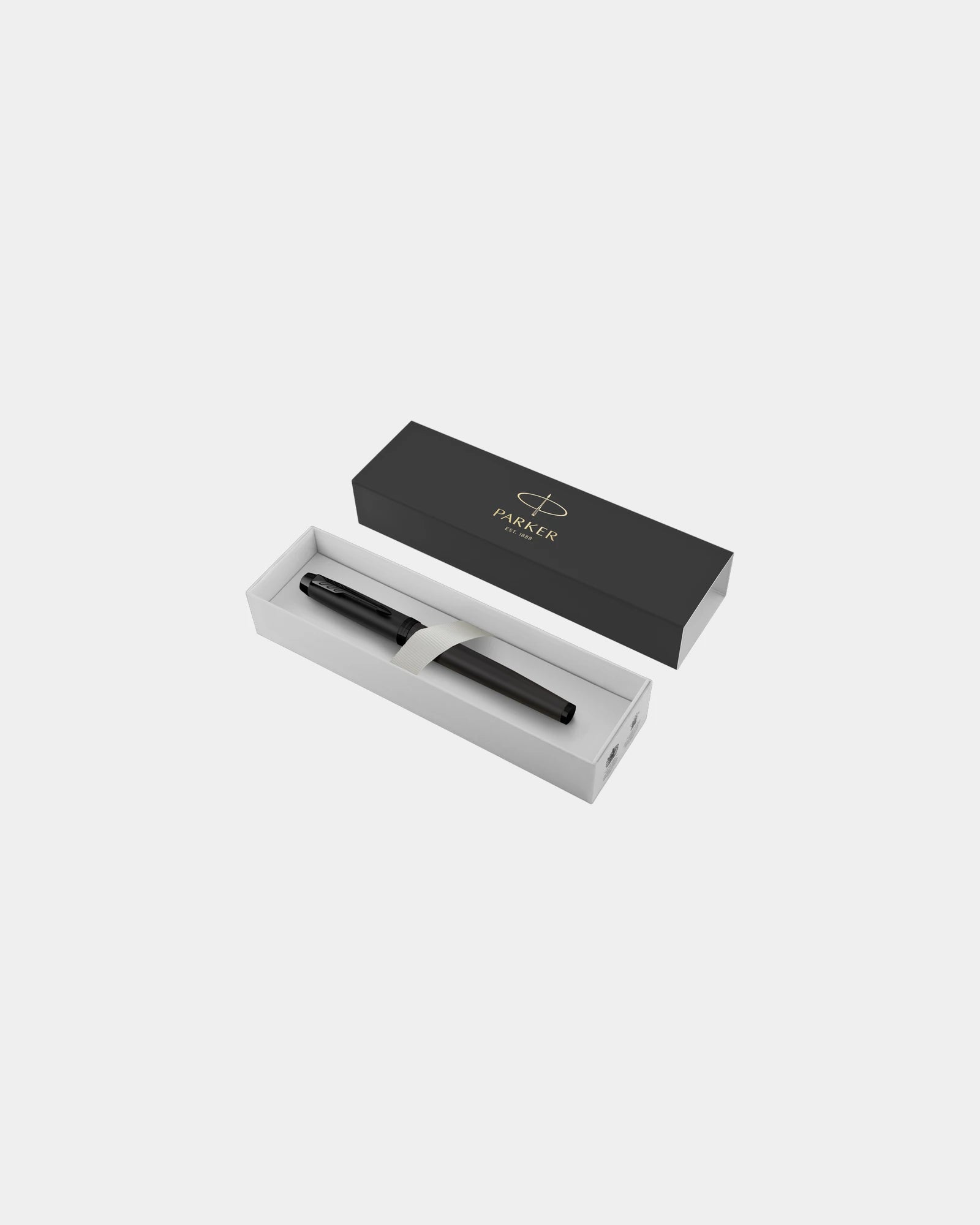 Stylo roller inox Parker IM à personnaliser - Noir