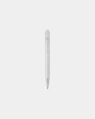 Stylo bille plastique recyclé Thalaasa à personnaliser - Blanc