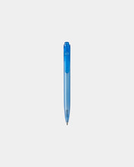 Stylo bille plastique recyclé Thalaasa à personnaliser - Bleu