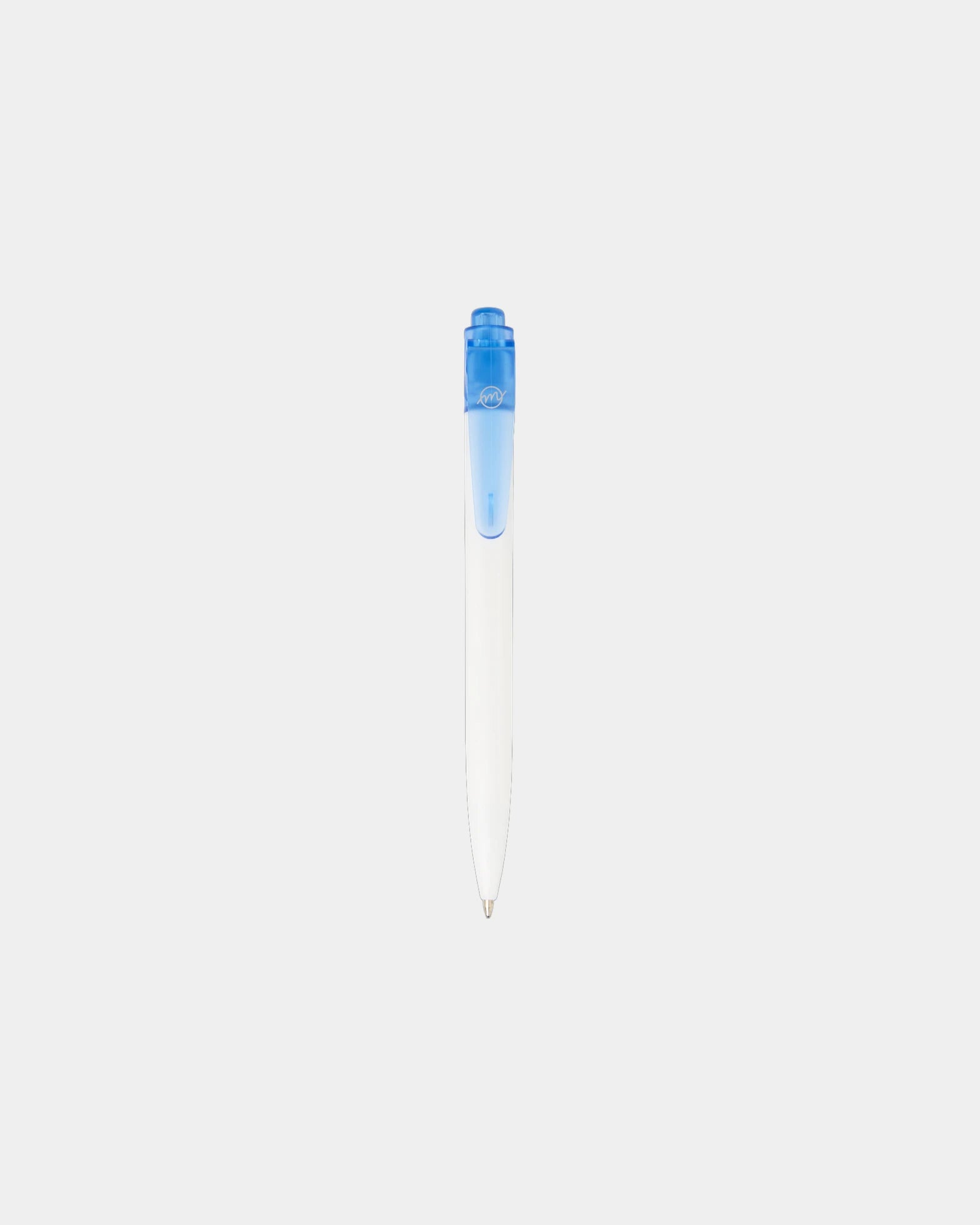 Stylo bille plastique recyclé Thalaasa à personnaliser - Bleu Translucide