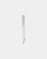 Stylo bille plastique recyclé Ana à personnaliser - Blanc