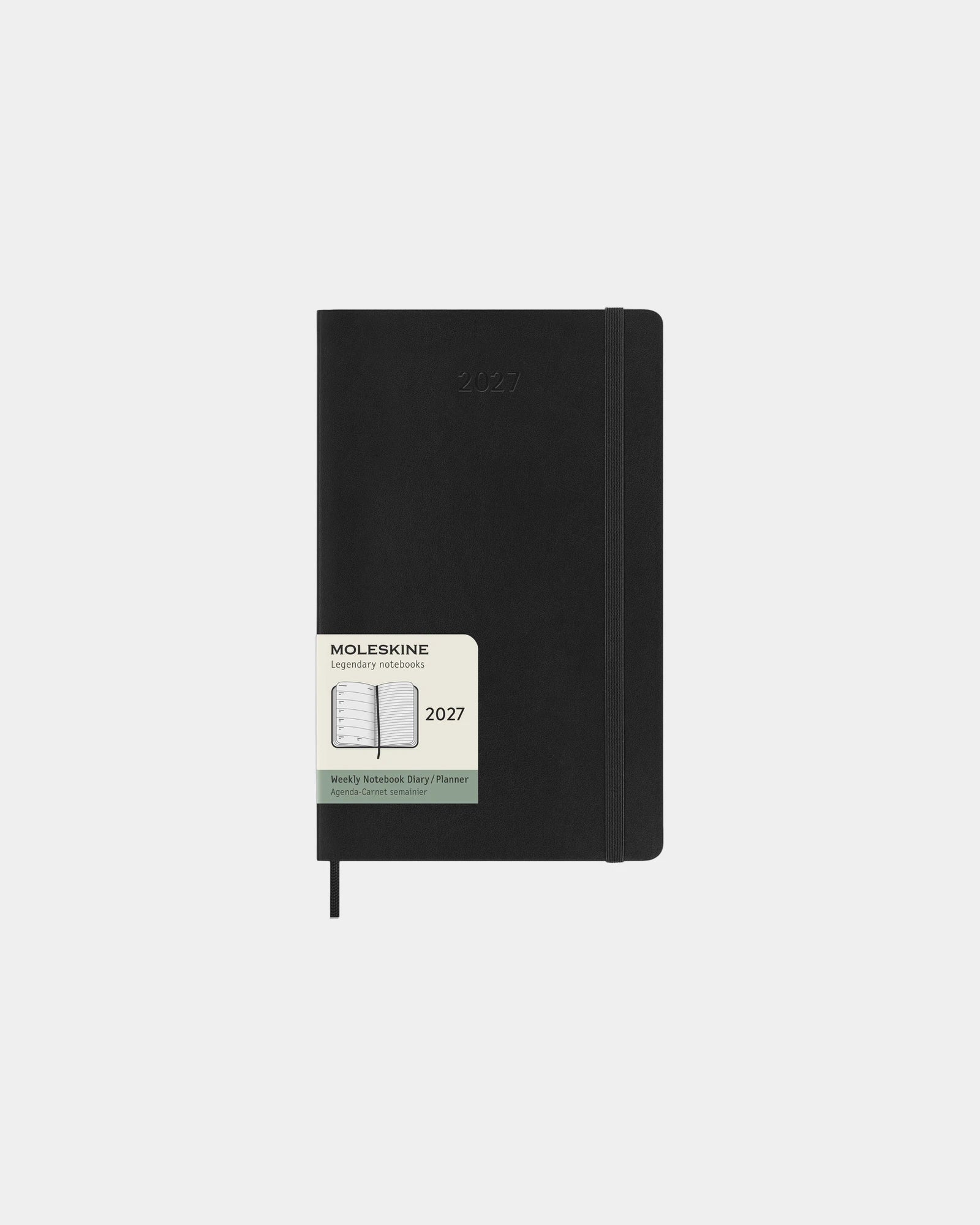 Agenda L 12 mois Moleskine à personnaliser - Noir