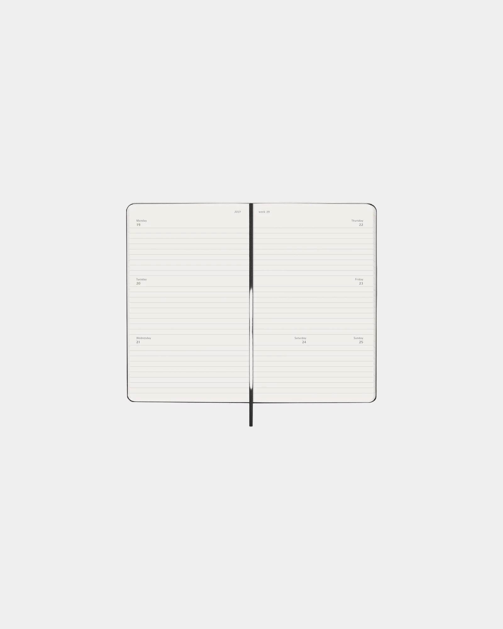 Agenda hebdomadaire Moleskine à personnaliser - 3