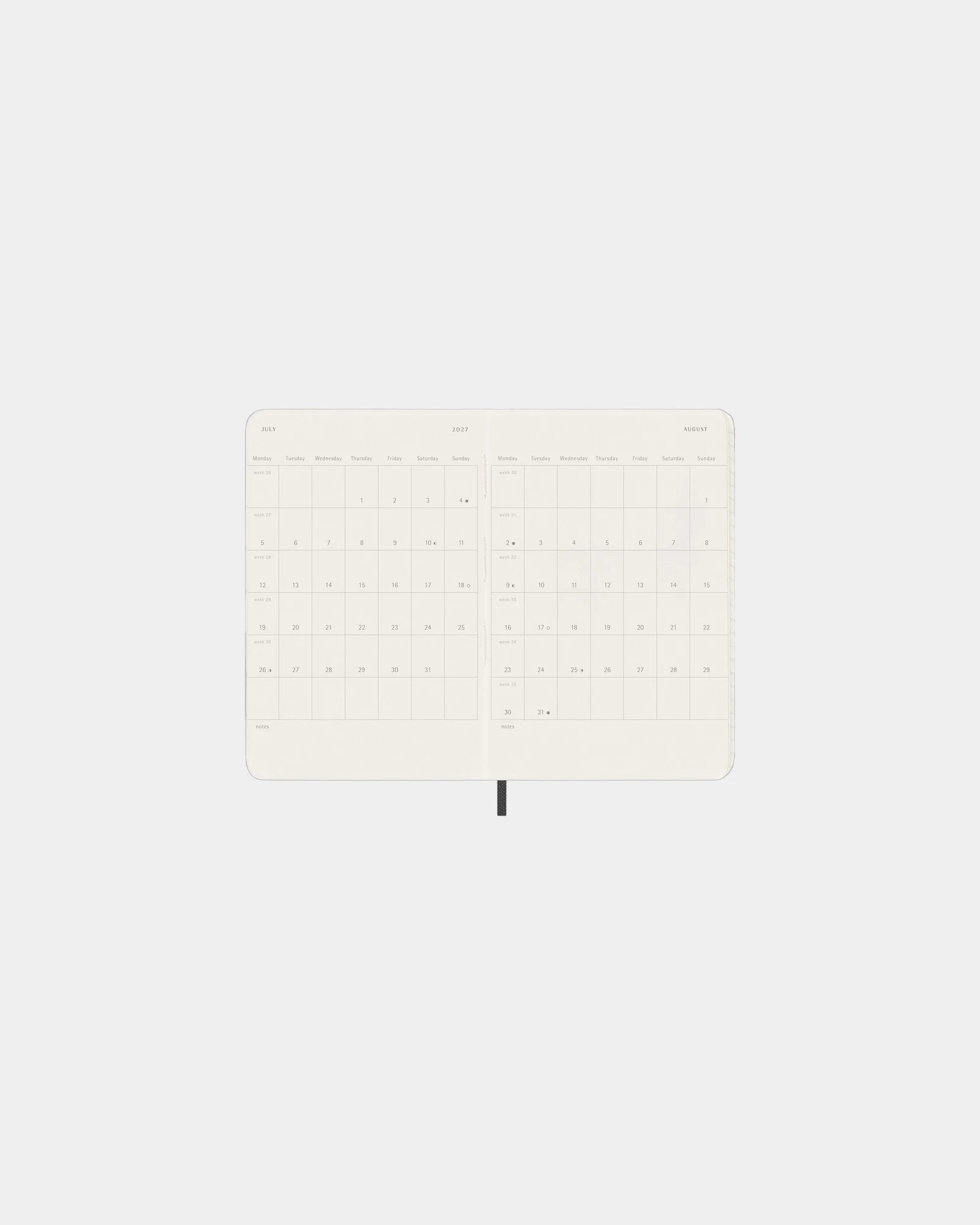 Agenda de poche hebdomadaire Moleskine à personnaliser - 4