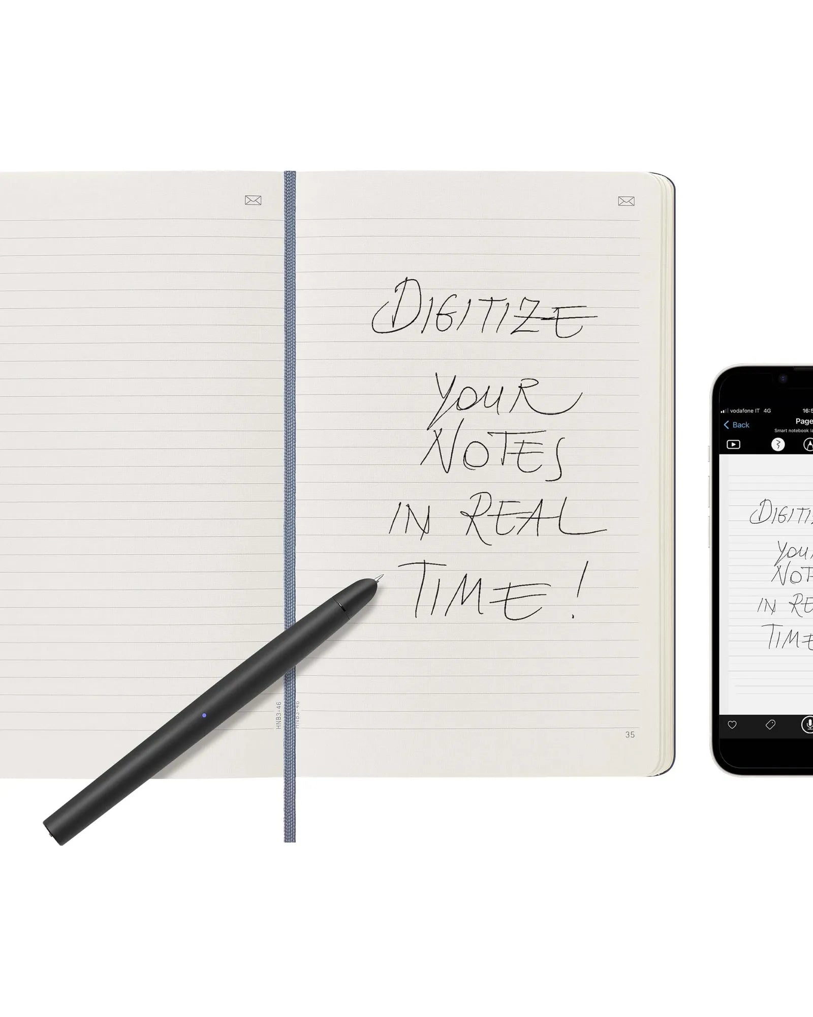 Carnet ligné papier certifié FSC Moleskine Smart à personnaliser - 5