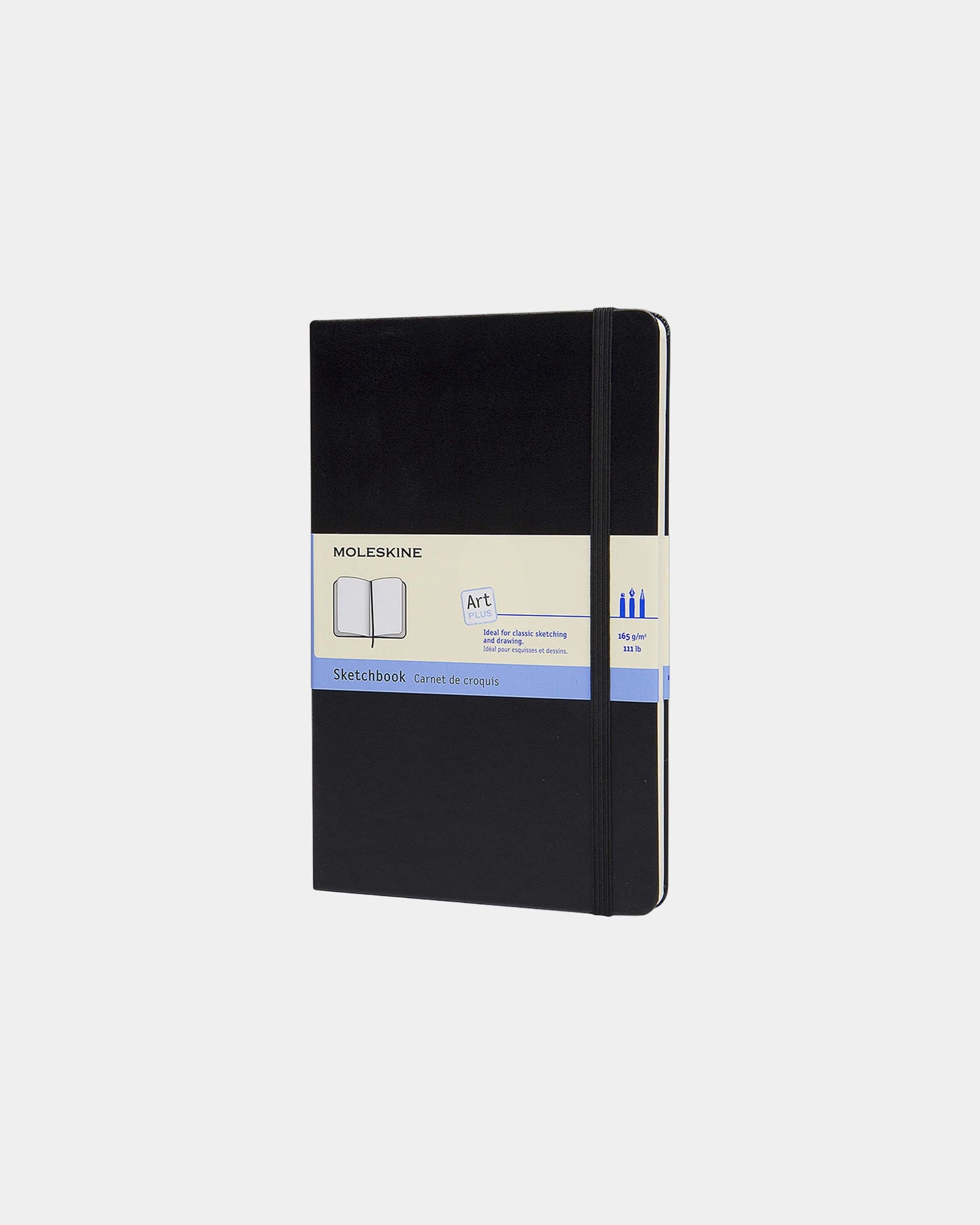 Carnet de croquis papier certifié FSC Moleskine à personnaliser - Noir