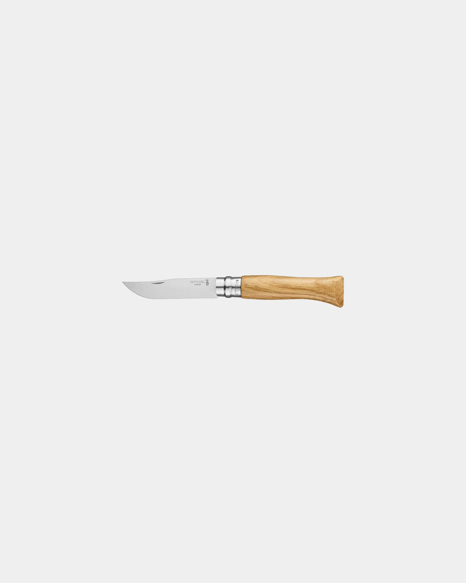 Couteau acier inoxydable Opinel N°09 Chêne à personnaliser - Beige