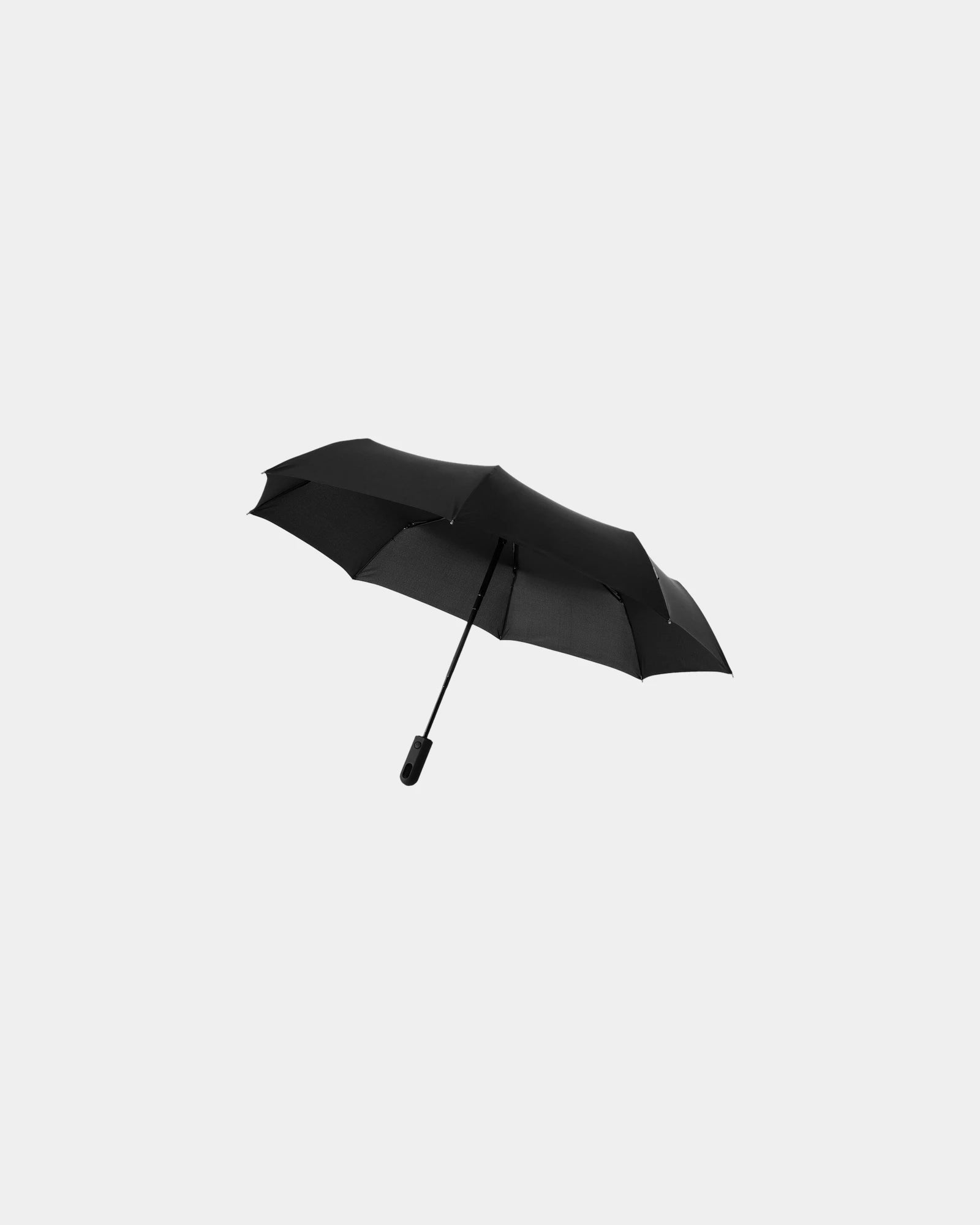 Parapluie pliable polyester Pongee 21,5" à personnaliser - Noir