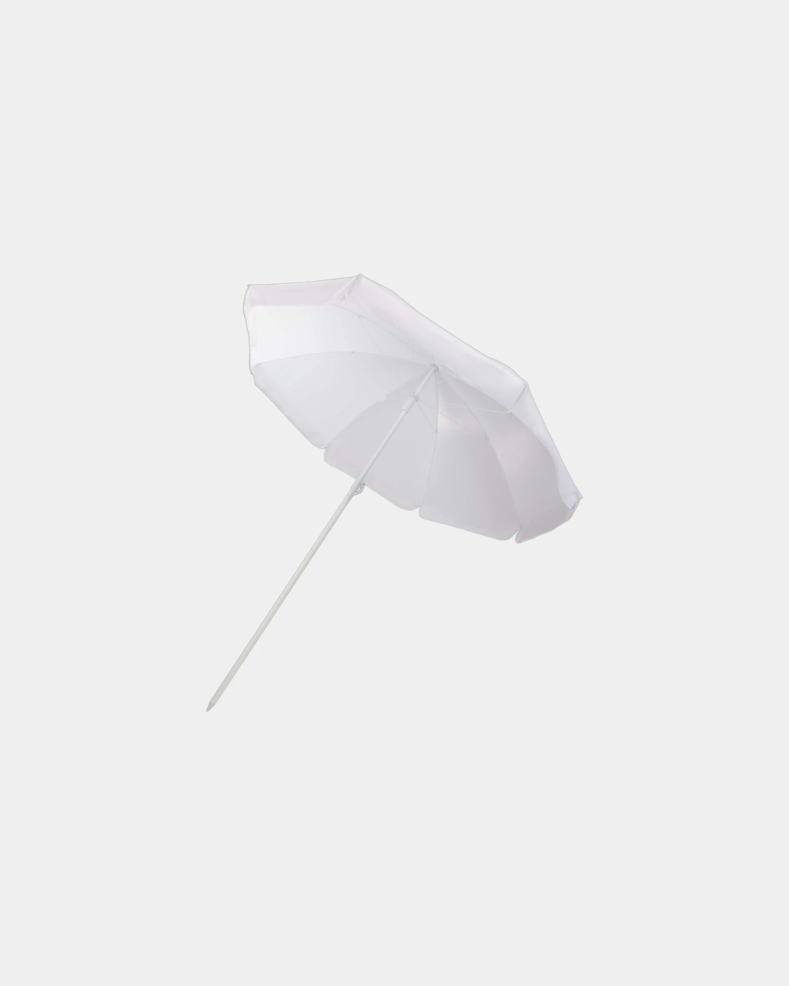 Parasol de plage polyester Ø162 cm à personnaliser - Blanc
