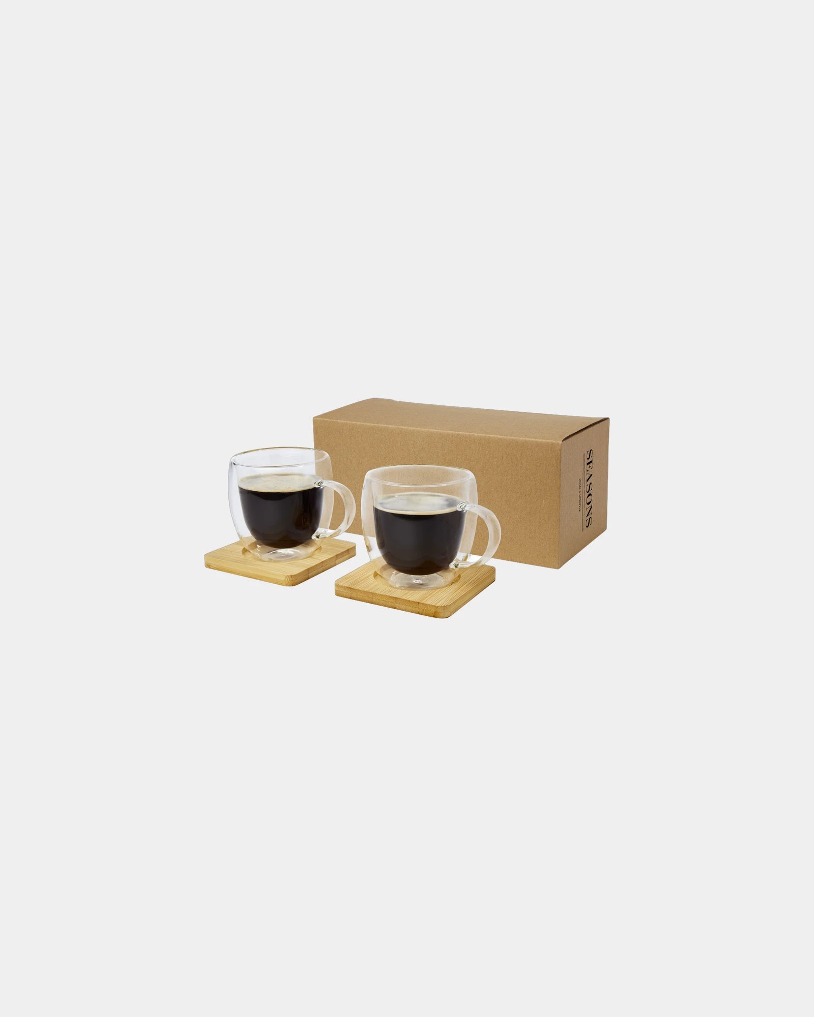 Tasse en verre borosilicate 250 ml à personnaliser - Translucide