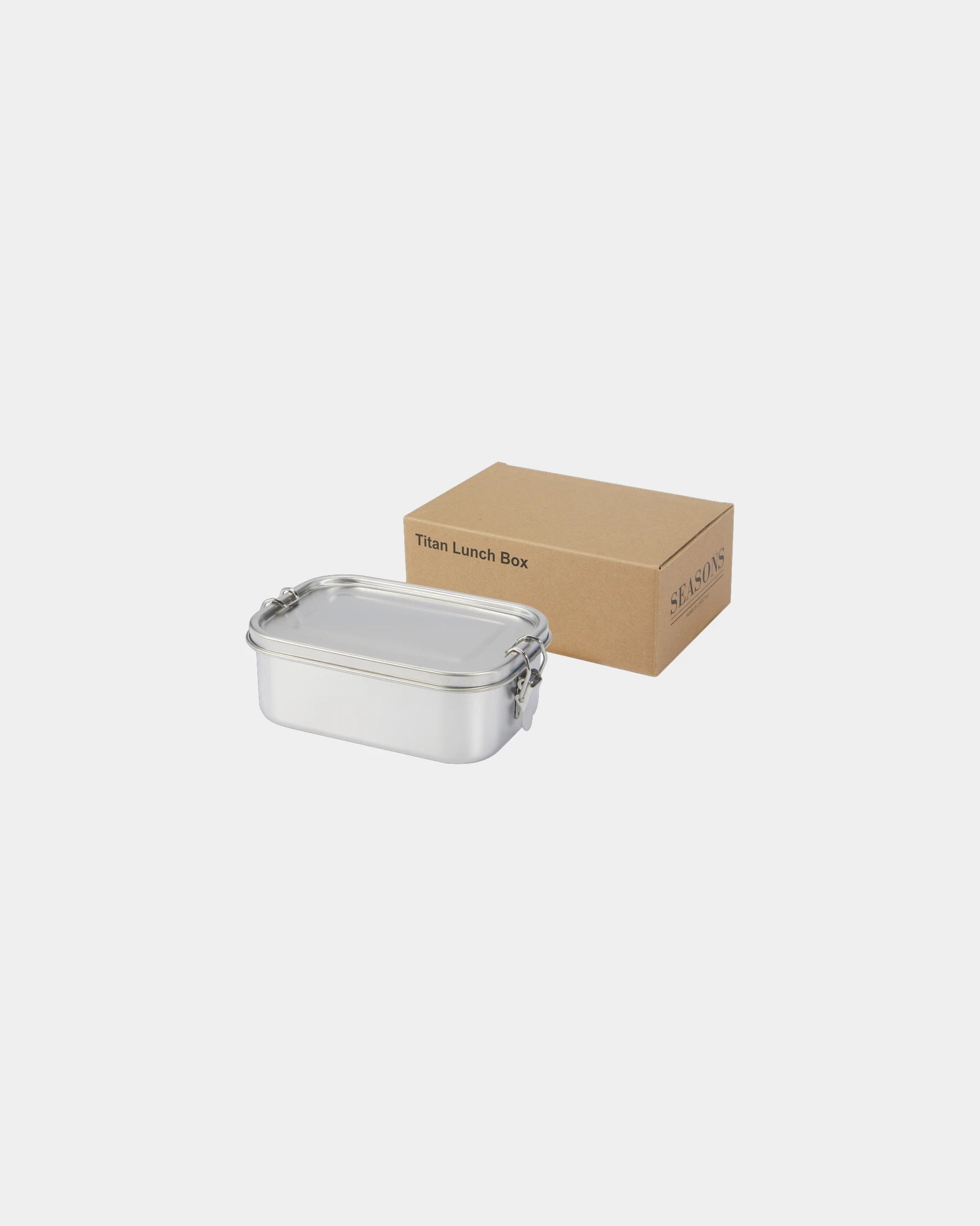 Boîte repas Titan en acier inoxydable recyclé 750 ml à personnaliser - Argent