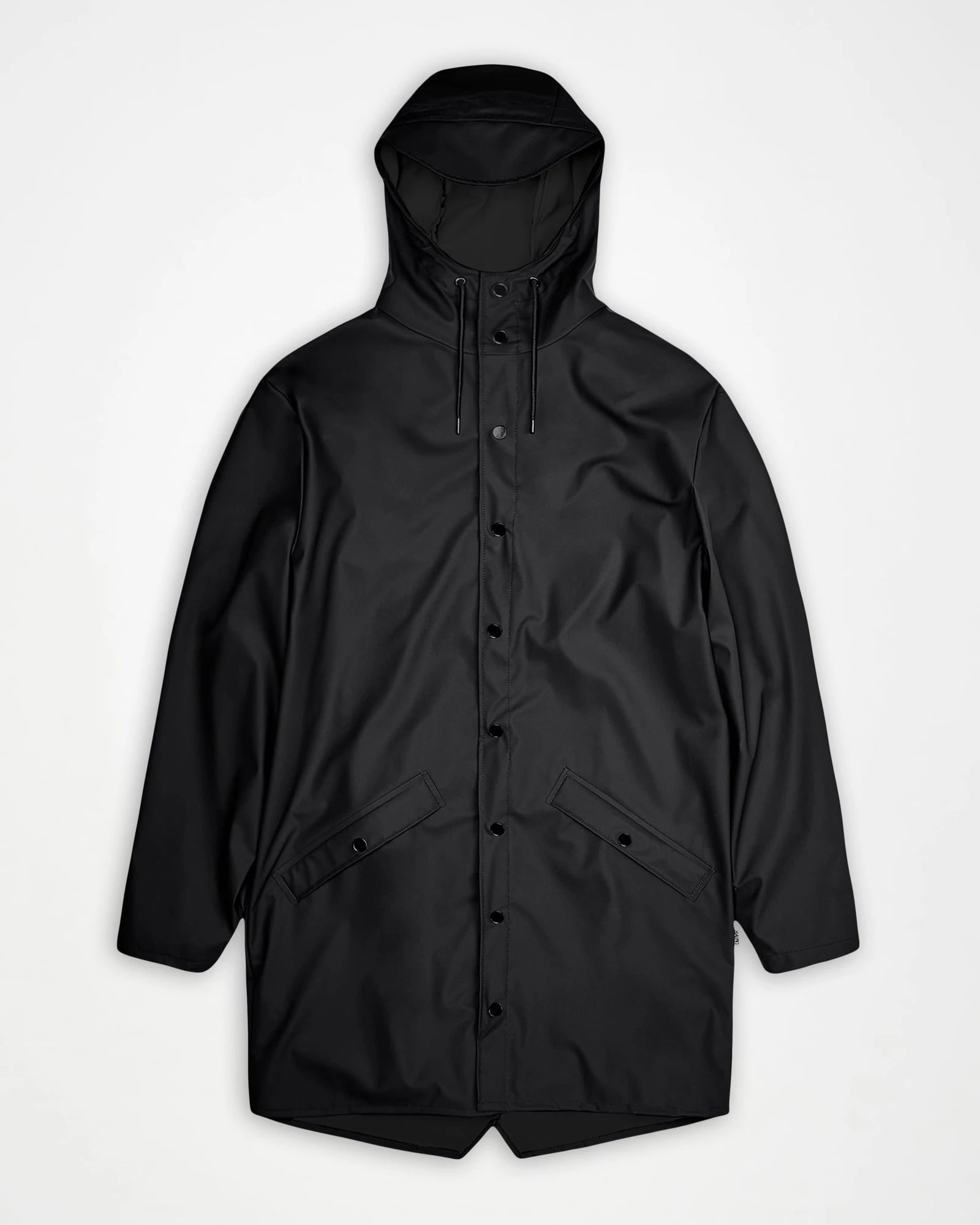 Veste imperméable unisexe Rains Long Jacket à personnaliser - Black