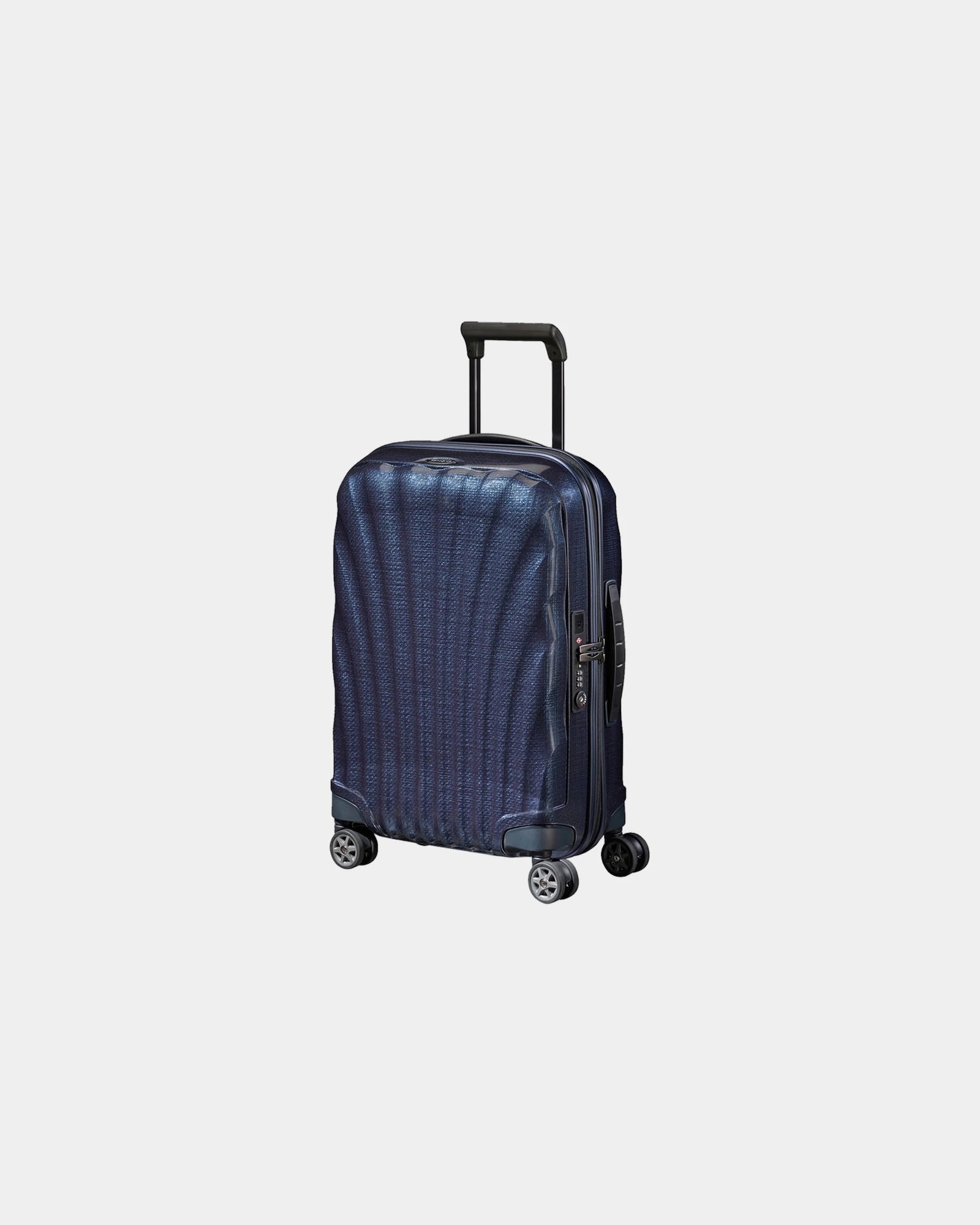 Valise rigide 55 cm Samsonite C-LITE à personnaliser - Bleu Foncé