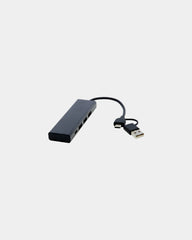 Concentrateur USB 2.0 aluminium recyclé à personnaliser - 4