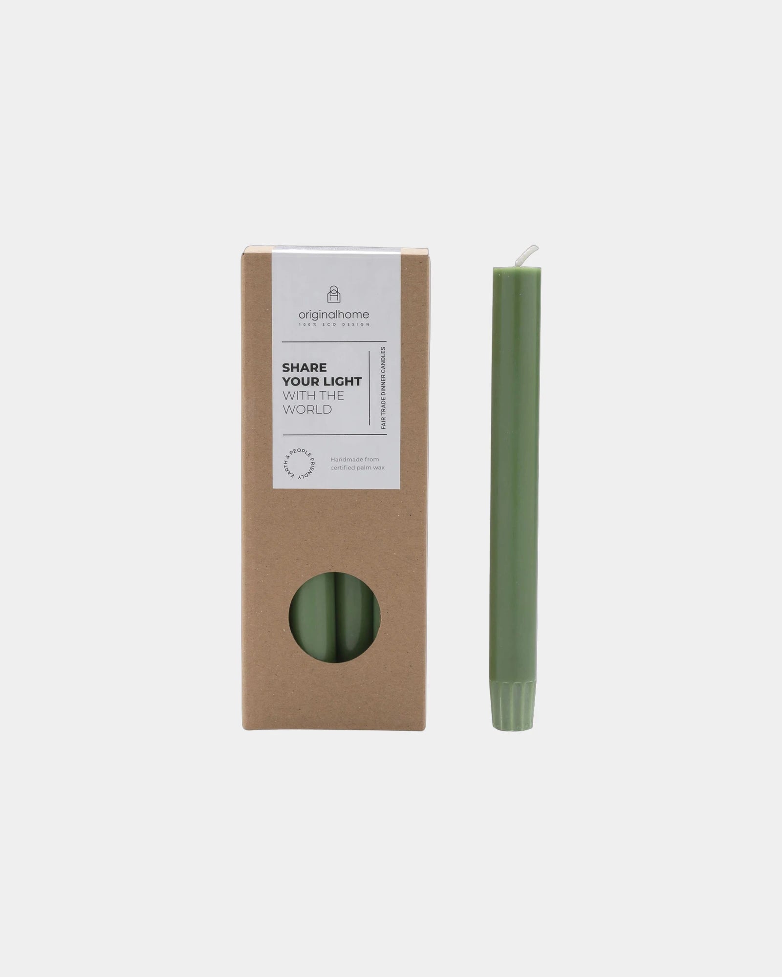 Bougie naturelle Originalhome à personnaliser - Vert Bruyère