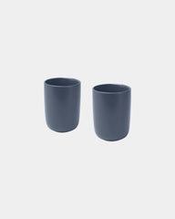 Tasses en céramique 350 ml mate à personnaliser - Bleu Hale