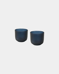 Gobelets en verre borosilicate 200 ml à personnaliser - Bleu Hale
