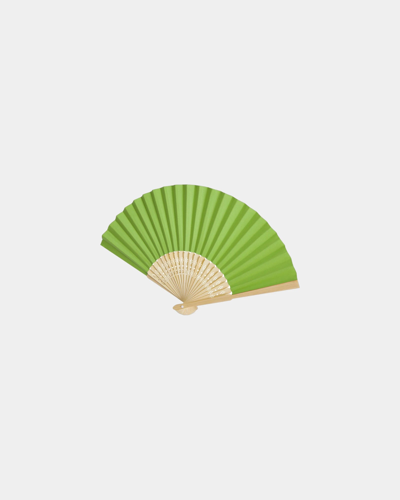 Éventail bambou et papier Carmen à personnaliser - Vert