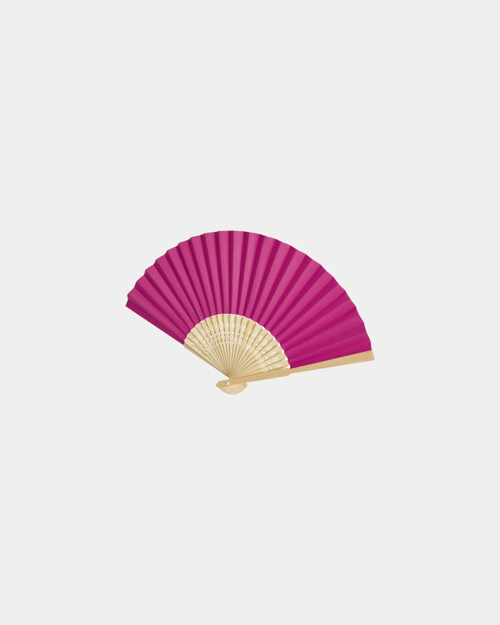 Éventail bambou et papier Carmen à personnaliser - Rose