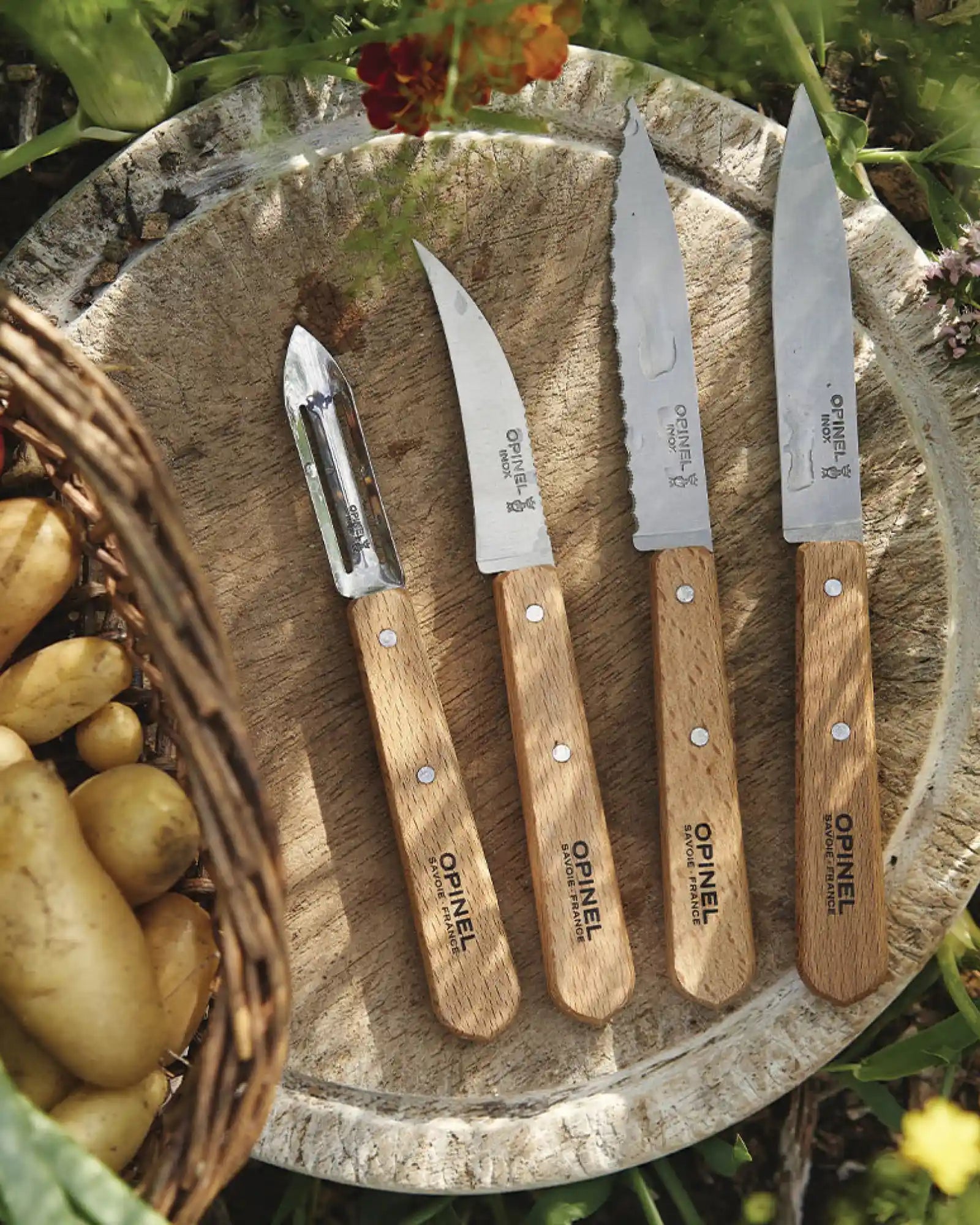 Coffret de couteaux bois Opinel Les Essentiels à personnaliser - 3