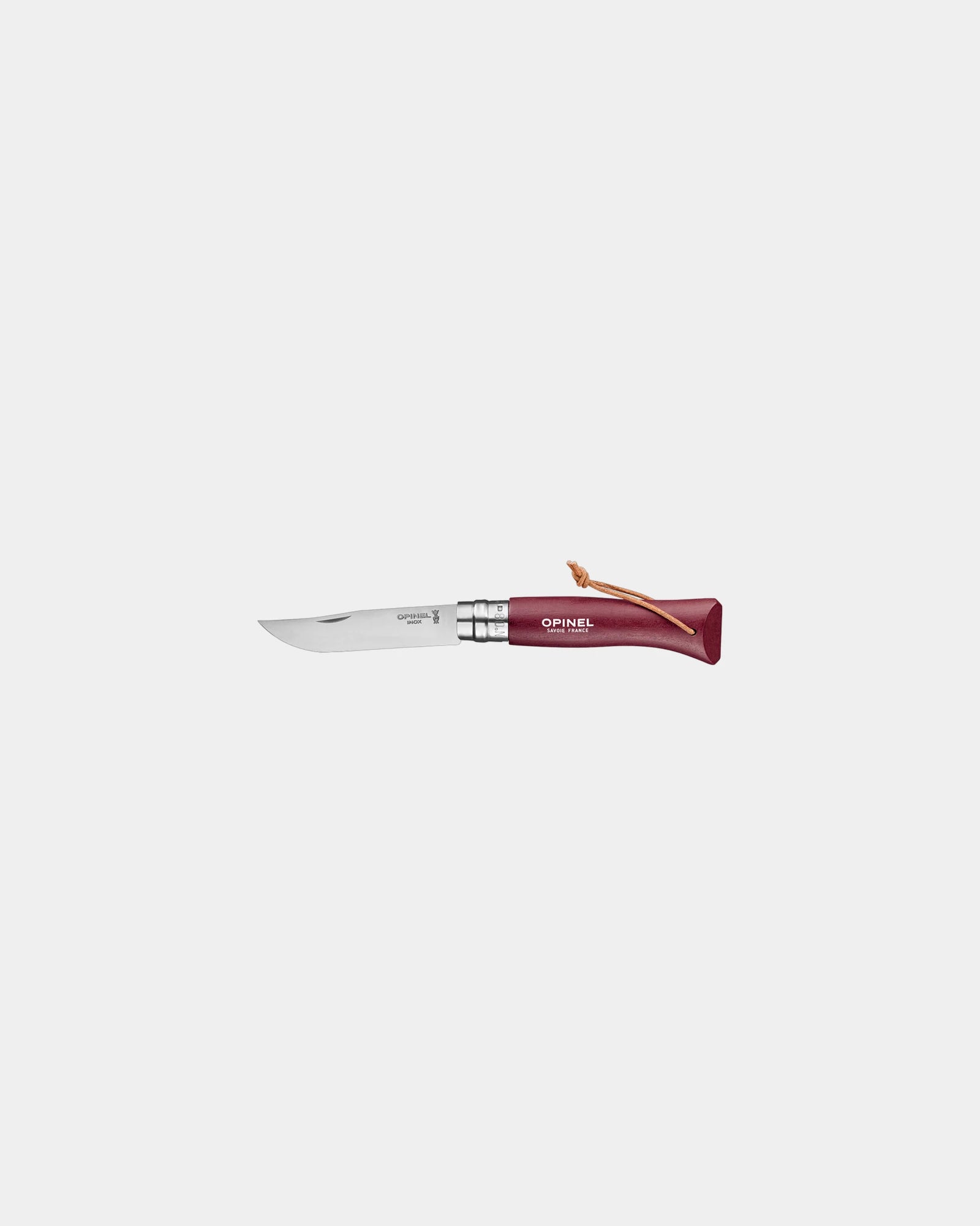 Couteau acier inoxydable Opinel N°06 Baroudeur à personnaliser - Red