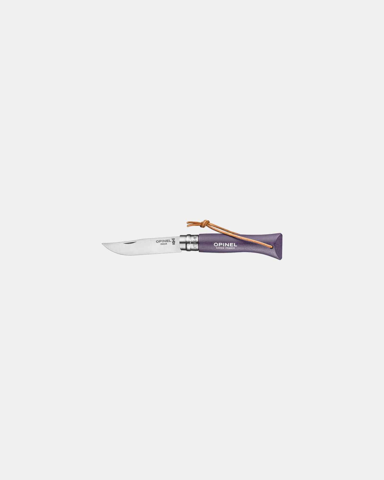 Couteau acier inoxydable Opinel N°06 Baroudeur à personnaliser - Purple