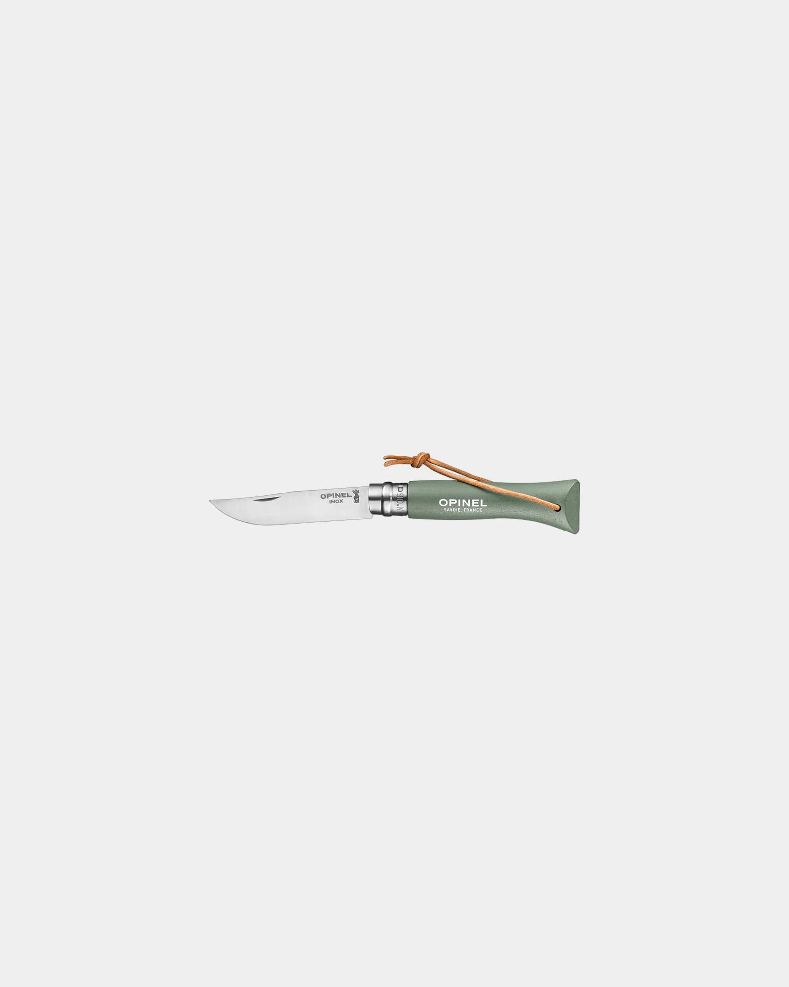 Couteau acier inoxydable Opinel N°06 Baroudeur à personnaliser - Green