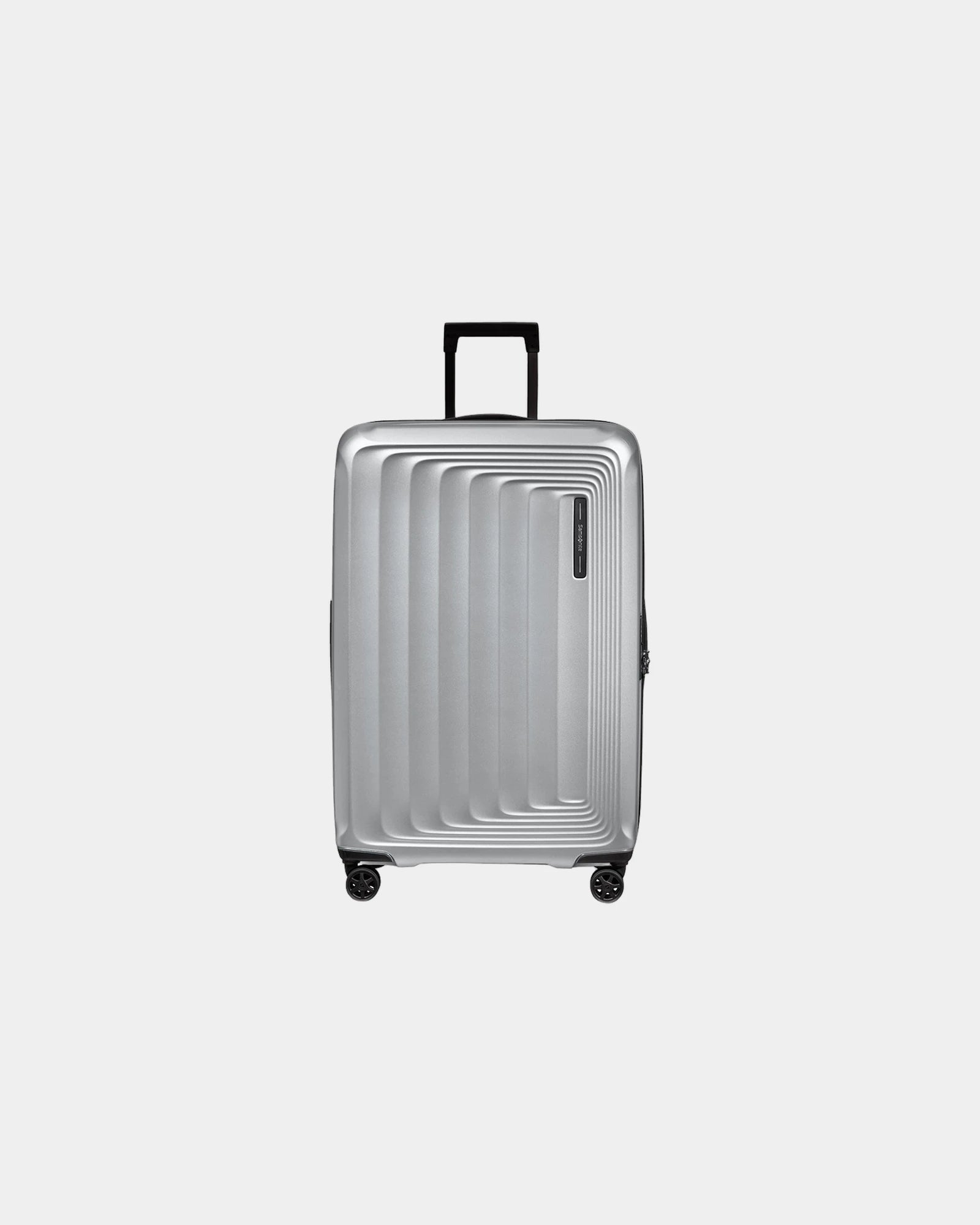 Valise rigide extensible Samsonite Nuon 55 cm à personnaliser - Argent