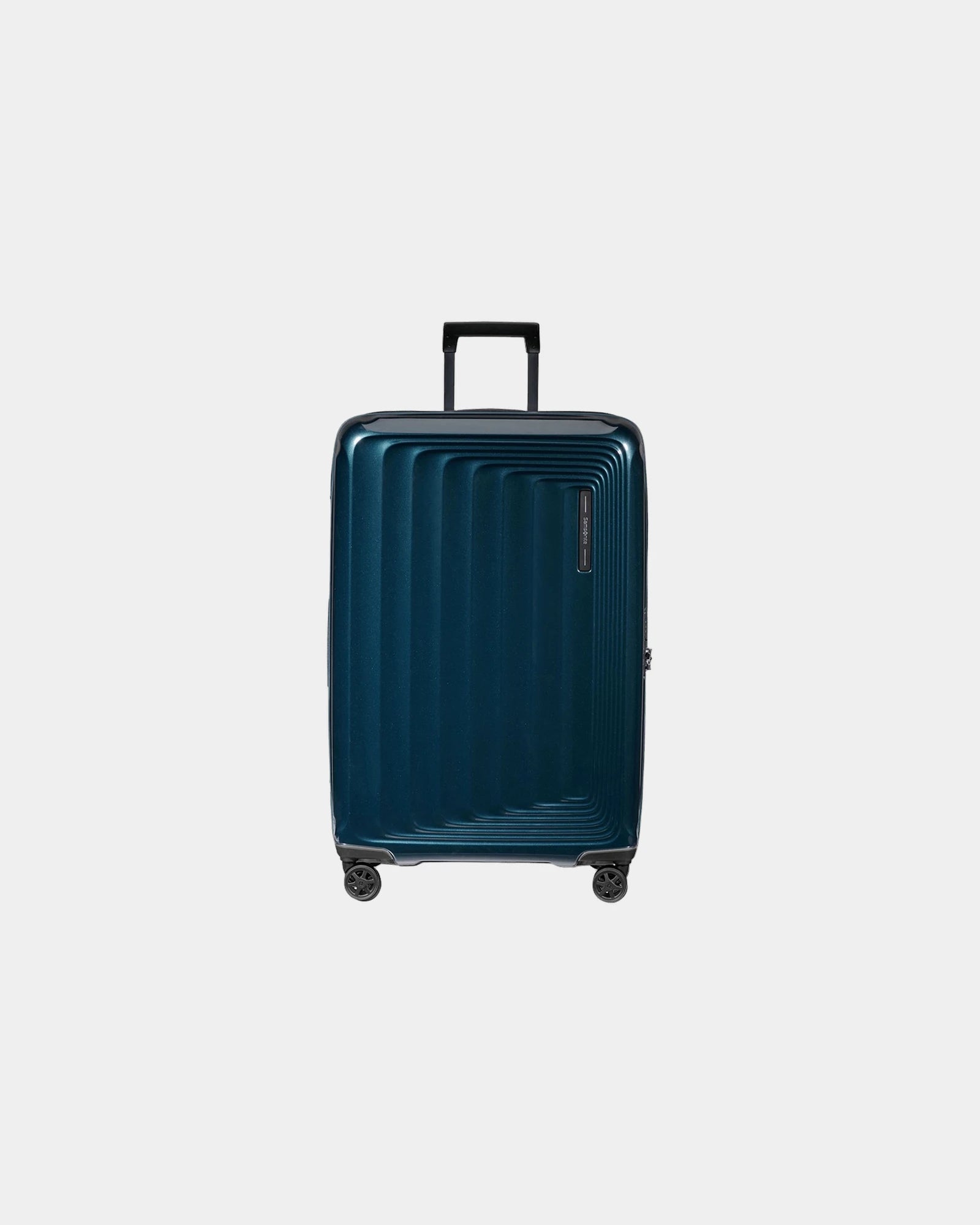 Valise rigide extensible Samsonite Nuon 69 cm à personnaliser - Bleu Foncé