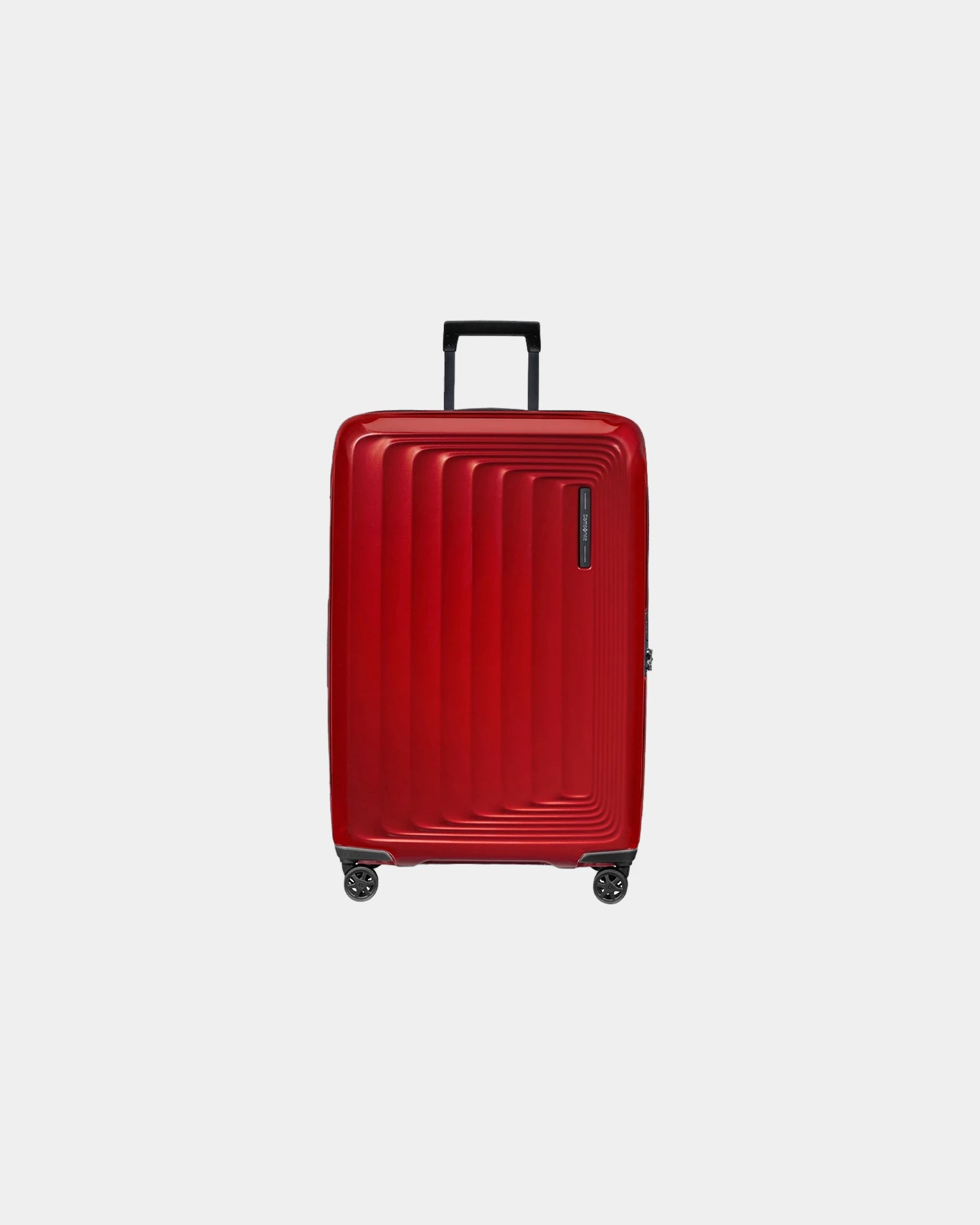 Valise rigide extensible Samsonite Nuon 81 cm à personnaliser - Rouge