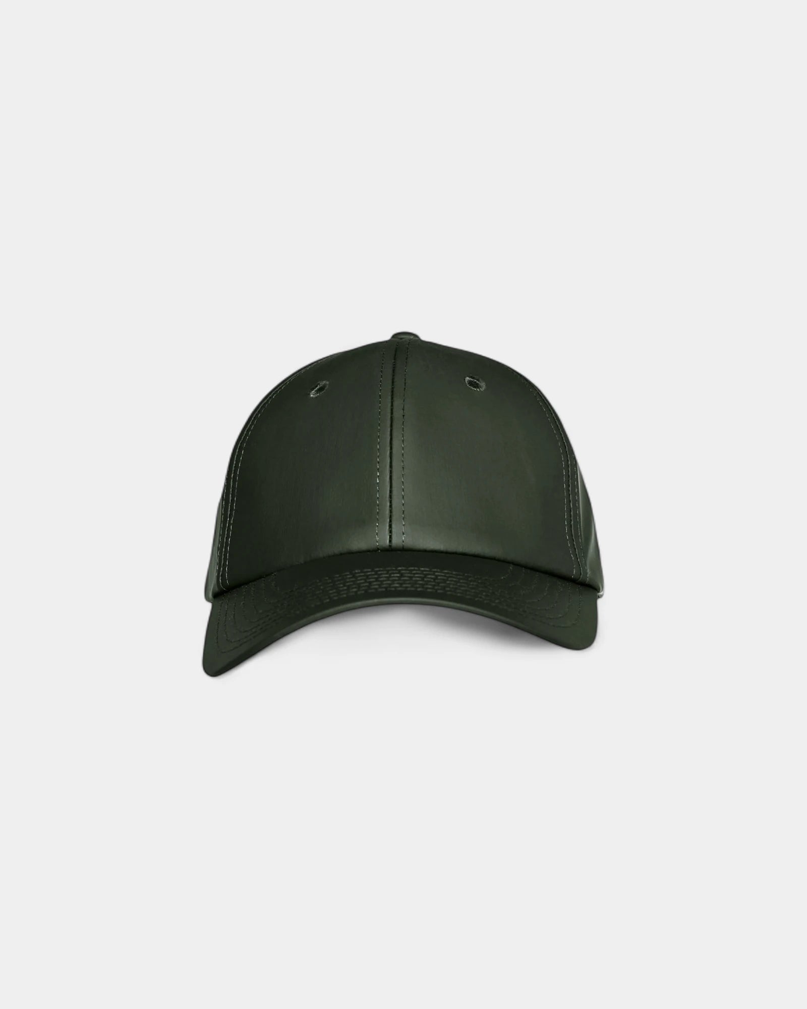 Casquette 6 panneaux imperméable Rains Cap W1 à personnaliser - Green