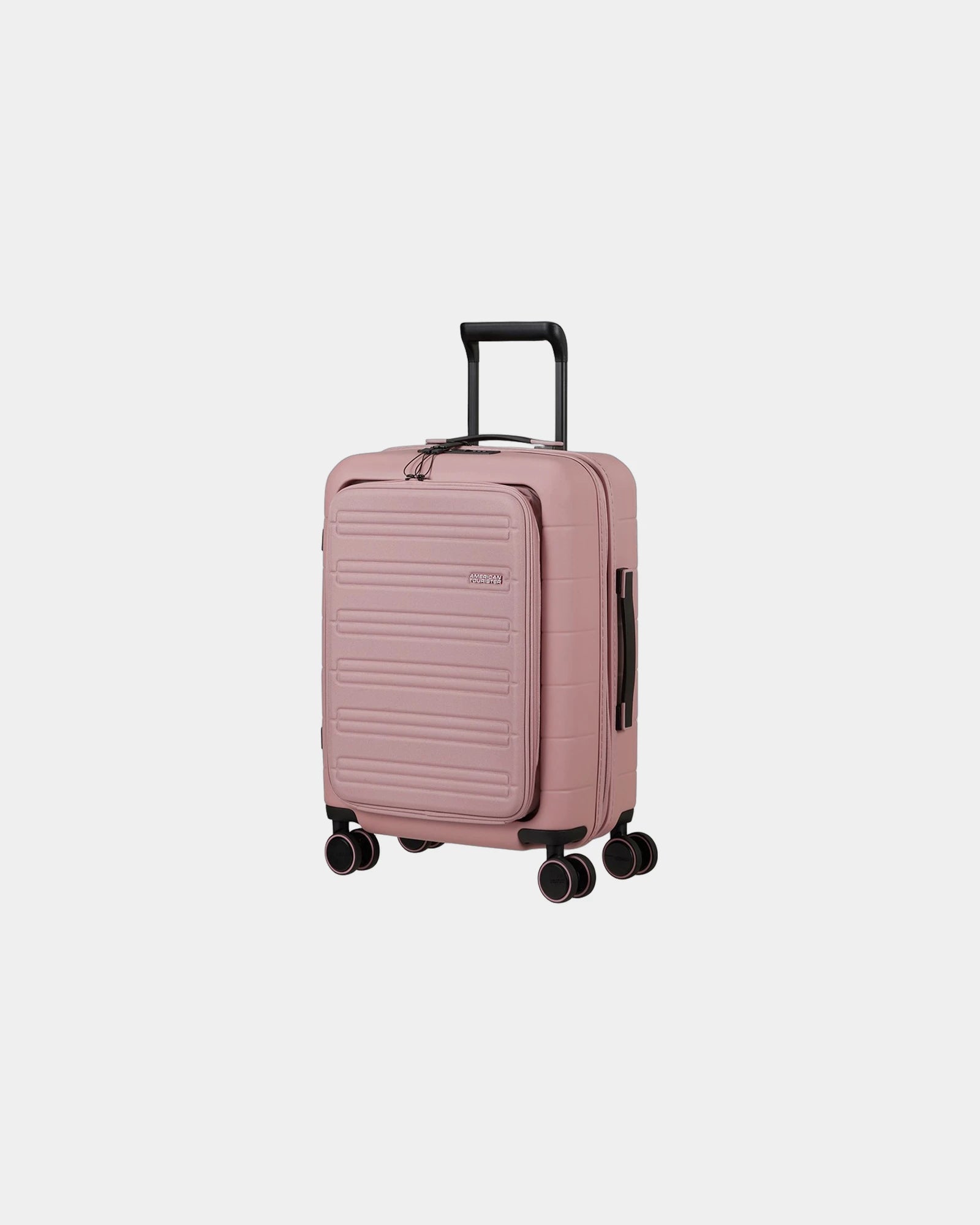 Valise polycarbonate 55 cm American Tourister à personnaliser - Vieux Rose