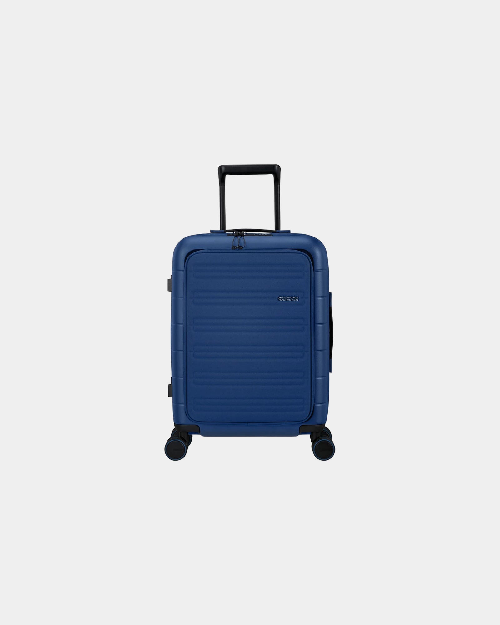 Valise polycarbonate 55 cm American Tourister à personnaliser - Bleu Marine