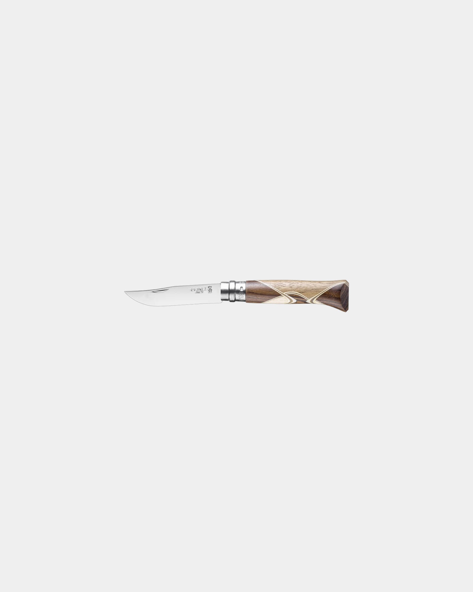 Couteau acier inoxydable Opinel N°08 Chaperon à personnaliser - Beige