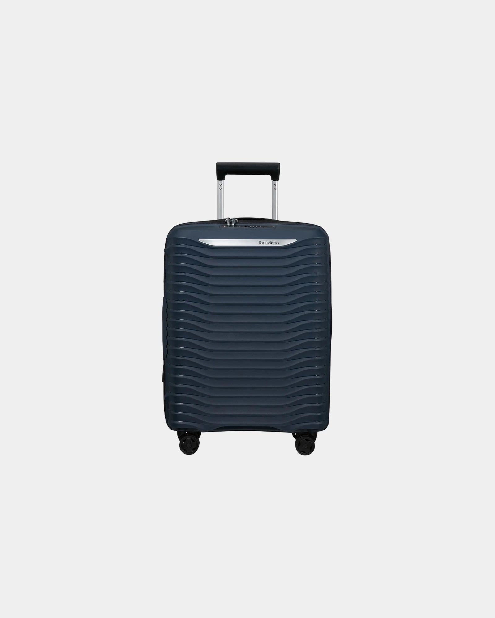 Valise rigide extensible Samsonite Upscape 75 cm à personnaliser - Bleu Foncé