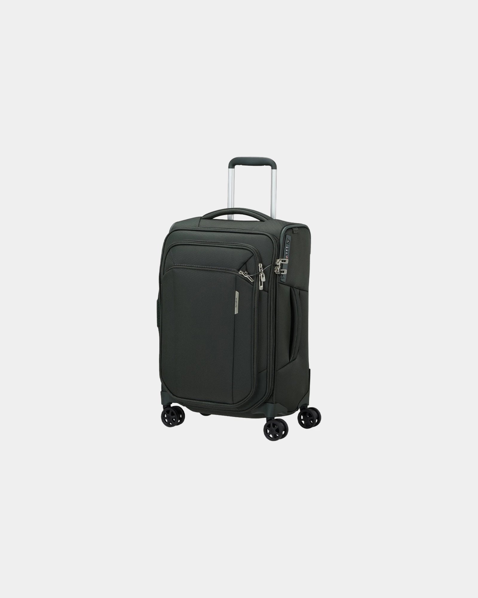 Valise souple recyclée Samsonite RESPARK 55 cm à personnaliser - Vert Foncé