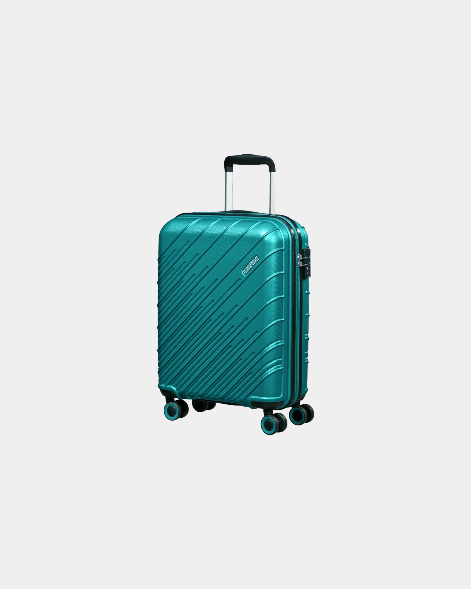 Valise 4 roues polyester recyclé American Tourister à personnaliser - Bleu Turquoise